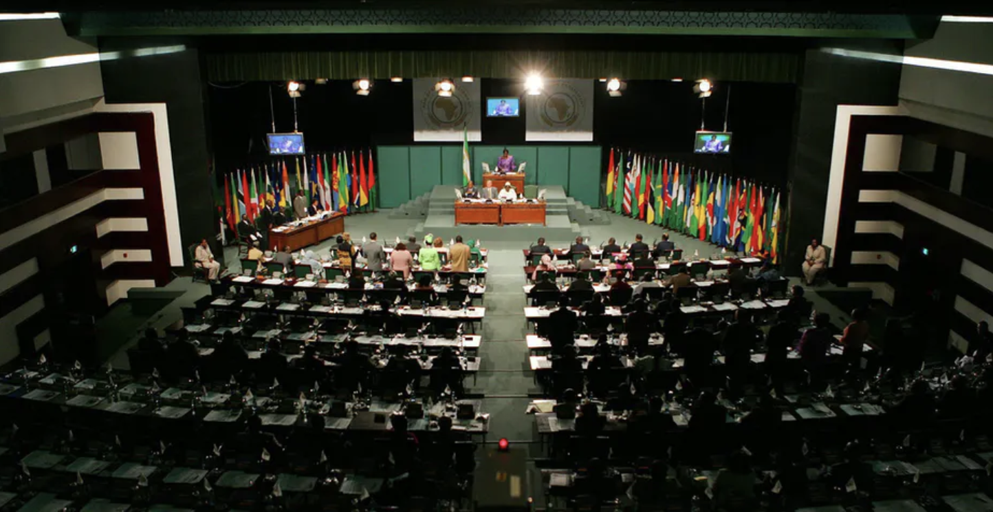 The Pan African Parliament in session in Midrand, South Africa. EPA/Jon Hrusa