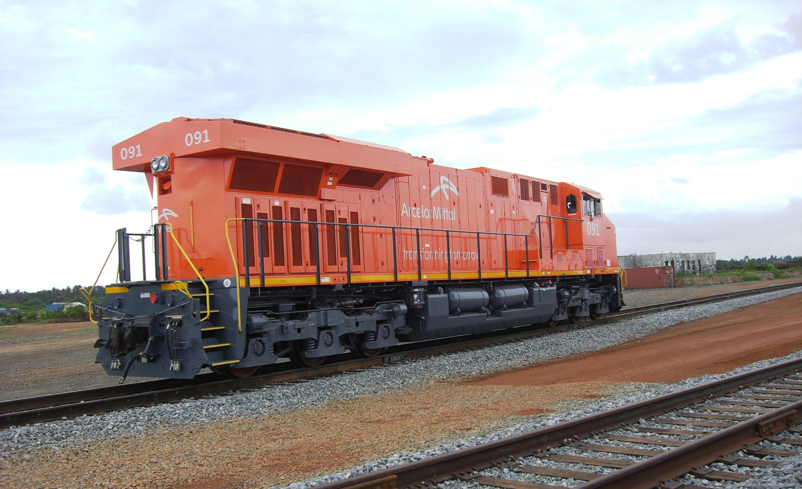 Arcelor Mittal locomotive in Liberia